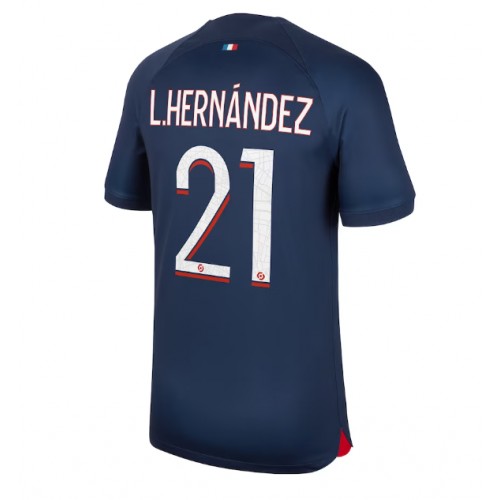 Fotbalové Dres Paris Saint-Germain Lucas Hernandez #21 Domácí 2023-24 Krátký Rukáv